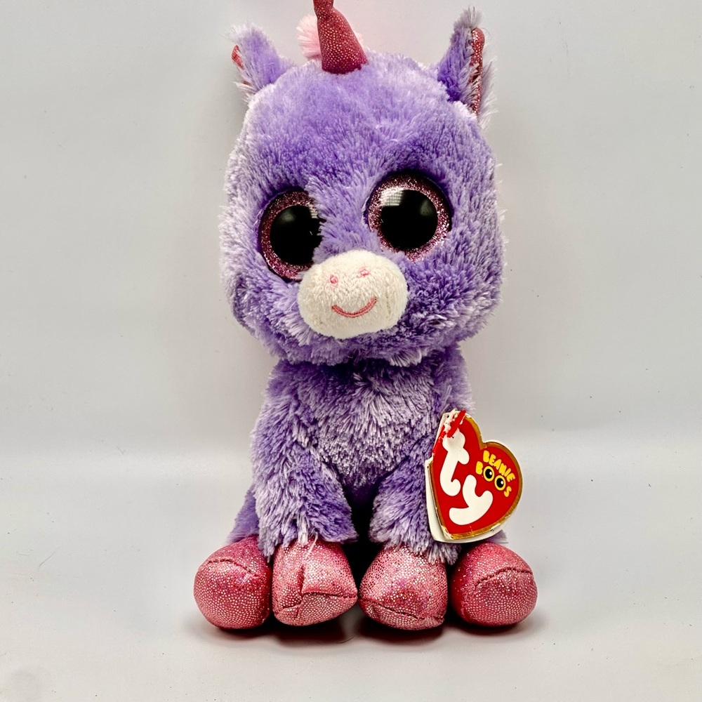 Ty Purple Unicorn - Athena - Claire’s Exclusive!